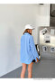 Women's Sky Blue Linen Shirt with Ayrobin Pocket - 5