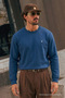 Indigo Loose Fit Comfortable Men's Sweatshirt