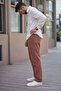 Men's 3-Piece Loose Linen Trousers with Elastic Waist - 6