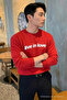 Live in Love Printed Cotton Men's Red Sweatshirt - 2