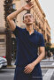 Men's Polo Collar Short Sleeve Summer Navy Blue T-Shirt - 3