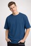 Men's Cotton Pack Blue Oversized T-Shirts