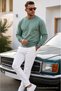 Çağla Straight Sleeve Regular Men's Sweatshirt - 2