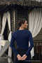 Women's Basic Cotton Navy Blue Stylish Blouse - 6