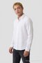 Men's Long Sleeve Comfortable White Muslin Shirt - 3
