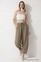 Kadın Basic Soft Vizon Şalvar Pantolon - 3
