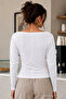 Women's Boat Neck Basic Slim Blouse 3-Piece - 3