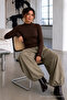 Women's Half-Throat Slim Basic 3-Piece Blouse - 7