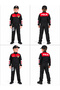 Unisex Red Dolphin Police Costume Kids Outfit - 5