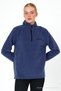 Women's Indigo Fleece Half Zipper Outdoor Fleece Jacket Tactical Flecee - 4