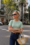 Women's Crew Neck Crop T-Shirt - 2
