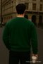 Men's Oversized Winter Z. Green Long Sweater - 6