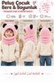 2-4 Years Old Cute Panda Eared Children's Hooded Plush Beanie Welsoft Windproof Neck Collar Beanie - 3
