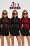 Women's Transparent Tight 3-Piece Lace Blouse