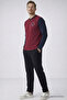 Men's Printed Premium Comfort Burgundy Pajama Set - 4