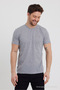 Men's Crew Neck Regular Fit Basic 5-Pack T-Shirt Cagla-Fume-Navy Blue-Burgundy-Grimelange - 5