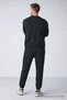 Men's Elastic Double Black Loose Tracksuit Set - 6