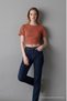 Women's Wide Short Sleeve Powder Crop T-Shirt - 3