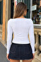 Women's Boat Neck Basic Slim Blouse 3-Piece Set - 2