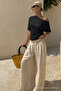 Women's Off-The-Shoulder Short Sleeve 3-Piece Tight Blouse - 4
