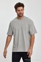 Men's Oversized Fit Thick Fabric Textured Crew Neck T-shirt