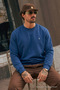 Indigo Loose Fit Comfortable Men's Sweatshirt - 3