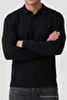 Men's Stylish Wide-Fit Knitted Black Sweater - 6