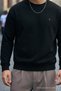 Men's Medium Soft Black Sweatshirt - 5