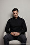 Men's Winter Loose Trendy Black Knit Sweater - 5
