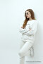 Women's Star Europe Printed Ecru Sweatshirt - 4
