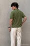 Men's Classic Khaki Polo Neck T-Shirt - 5