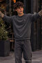 Knitted Winter Casual Smoked Men's Sweatshirt - 2