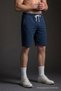 Men's Elastic Summer Comfort Navy Blue Shorts - 2