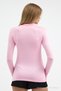 Women's Half Turtleneck Basic Pink Blouse - 2
