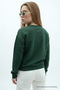 Women's Star Europe Print Red Green Sweatshirt - 5