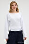 Women's Off-The-Shoulder Wide-Sleeve White Blouse - 6