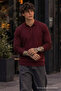 Men's Soft Polo Collar 3-Piece Knit Sweater - 3