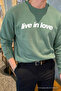 Live in Love Printed Cotton Men's Cagla Sweatshirt
