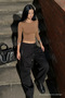 Women's Long Sleeve Tight-Fitting Coffee Crop T-Shirt - 2