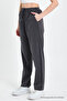 Smoked High Waist Elastic Waist Linen Trousers - 5