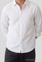 Men's Long Sleeve Comfortable White Muslin Shirt - 5