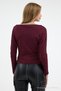 Women's Boat Neck Basic Slim 3-Piece Blouse - 3