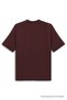 Men's 100% Organic Cotton Thick Textured Comfort Fit Burgundy T-Shirt with Crew Neck - 6