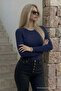 Women's Premium Casual Smoked Slim Blouse - 2
