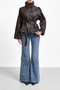 Premium Faux Leather Stand Collar Lined Women's Leather Jacket - 2