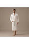 Viola Bamboo Unisex Bathrobe White - 2