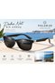 Polarized Sports Sunglasses with Meral Detail