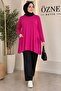 Plus Size A-Line Cotton Lycra Combed Cotton Tunic with Pocket Detail
