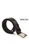Men's Brown Antique Genuine Leather 4.5 cm Jeans Belt