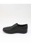 2585 Black Genuine Leather Anatomical Walking Men's Shoes - 4